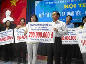 Ủng hộ trên 4,4 tỉ đồng cho quỹ “Vì Trường Sa thân yêu - vì tuyến đầu Tổ quốc”