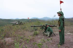 Diễn tập có bắn đạn thật đạt giỏi