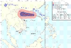 Bão số 7 đang mạnh lên