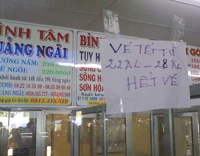 Khan hiếm vé xe khách dịp Tết