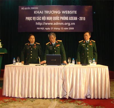 Bộ Quốc phòng Việt Nam khai trương website các Hội nghị Quốc phòng-Quân sự ASEAN 2010