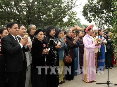 Mít tinh trọng thể kỷ niệm 1970 năm khởi nghĩa Hai Bà Trưng và 100 năm ngày Quốc tế Phụ nữ
