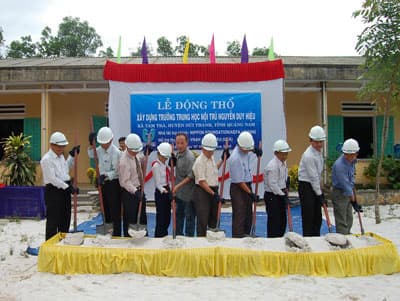 Khởi công xây dựng trường học cho xã miền núi Tam Trà