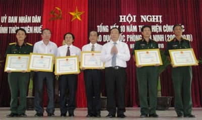 14 cá nhân và tập thể đạt thành tích trong công giáo dục quốc phòng – an ninh