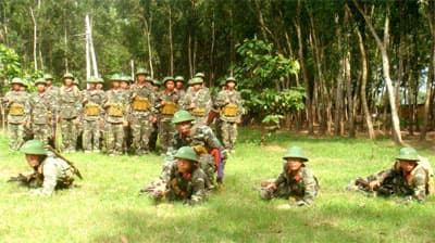 Rèn cán, luyện binh sát nhiệm vụ, địa bàn