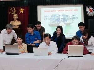 Hội Nhà báo Việt Nam tổ chức bình chọn Vịnh Hạ Long