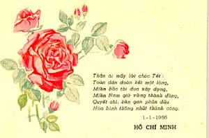 Thiếp chúc Tết của Bác Hồ