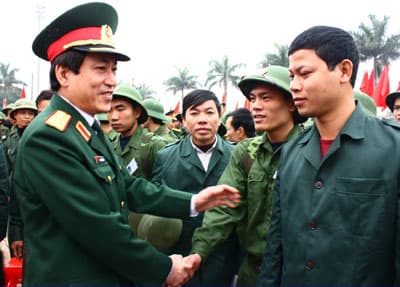 Quân khu 3 hoàn thành nhiệm vụ giao quân đợt 1 năm 2011