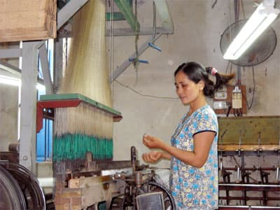 “Á hậu” lụa Nha Xá
