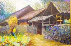 Tranh Đỗ Huy Thanh với hương quê