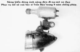 Chiếc đèn đi-na-mô xe đạp trong phòng mổ