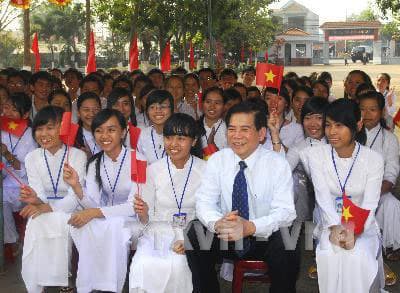 Chủ tịch nước Nguyễn Minh Triết thăm và làm việc tại Bình Phước