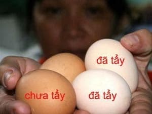 Sẽ sớm công bố thông tin về tẩy trắng vỏ trứng gà