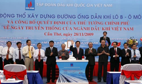 Khởi công xây dựng Đường ống dẫn khí  Lô B – Ô Môn