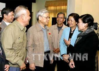 Cử tri đóng góp quan trọng vào  hoạt động của Quốc hội