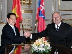 Việt Nam sẽ mở đại sứ quán tại Slovakia vào 2010