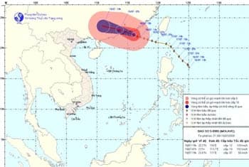 Biển động dữ dội, sóng biển cao từ 6 – 8 mét