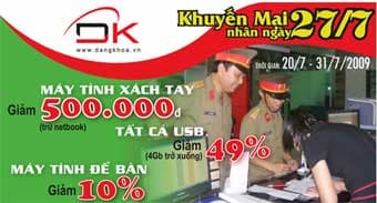 Khuyến mại đặc biệt nhân dịp 27-7