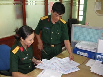 Thẻ bảo hiểm y tế cho thân nhân binh sĩ