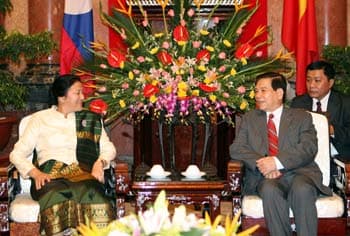 Lãnh đạo Nhà nước, Quốc hội tiếp đoàn đại biểu Quốc hội Lào