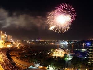 Bắn pháo hoa chào đón năm mới ở 63 tỉnh, thành phố