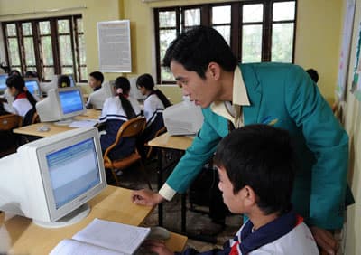 Hà Quảng -  huyện miền núi biên giới đầu tiên được kết nối mạng giáo dục