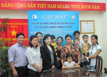 Tài trợ 48.000 USD cho 4 trẻ em bị bệnh tim bẩm sinh sang phẫu thuật tại Hàn Quốc