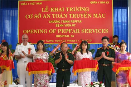 Khai trương cơ sở an toàn máu tại Bệnh viện Quân y 87