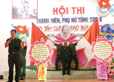 Hội thi “Thanh niên, phụ nữ  Tổng cục II làm theo tấm gương đạo đức Hồ  Chí Minh”