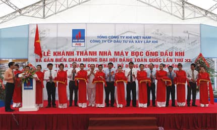 Khánh thành Nhà máy Bọc ống Dầu khí đầu tiên, duy nhất tại Việt Nam