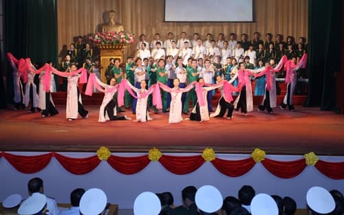 Tổng duyệt Lễ kỷ niệm 50 năm ngày mở đường Hồ Chí Minh trên biển