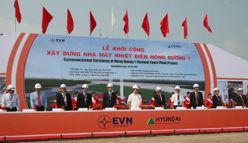 EVN khởi công dự án nhà máy nhiệt điện Mông Dương 1