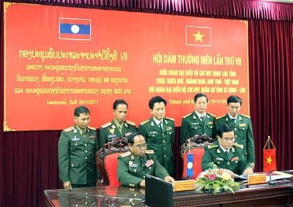 Tăng cường hoạt động phối hợp quản lý bảo vệ biên giới