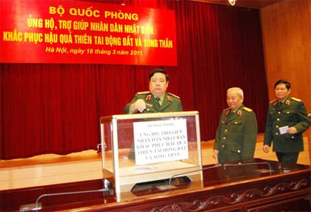 Ủng hộ nhân dân Nhật Bản 500 triệu đồng khắc phục hậu quả thiên tai