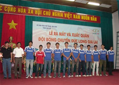 Ra mắt và xuất quân đội bóng chuyền Đức Long Gia Lai