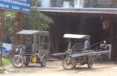 Cần xử lý xe ba bánh tự chế mạo danh “xe thương binh”