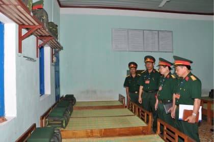 Đẹp, xanh doanh trại lính kho