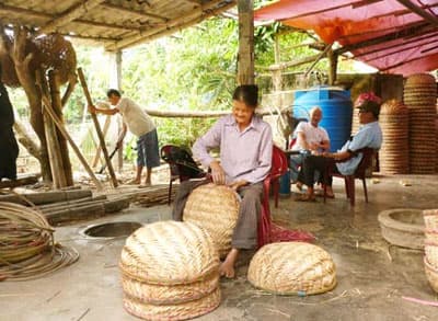 Nghề đan tre ở Đan Giáp