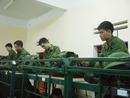 Ngày đầu trong quân ngũ