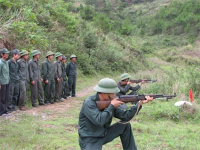 Những chiến sĩ Trung đội tự vệ xây dựng quê hương xứ Lạng