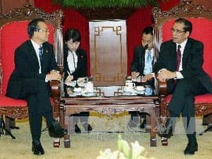 Tổng bí thư Nông Đức Mạnh tiếp Thủ tướng Trung Quốc và Thủ tướng Lào