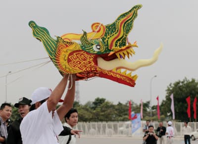 Cánh diều trên bầu trời hòa bình