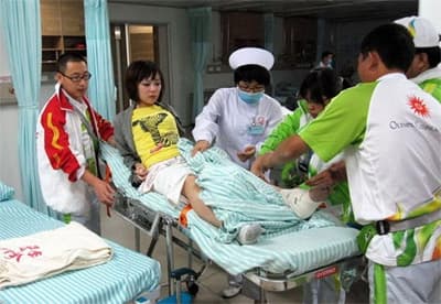 Hoạt náo viên bị chấn thương