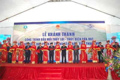 Khánh thành công trình đầu mối thủy lợi - thủy điện Cửa Đạt