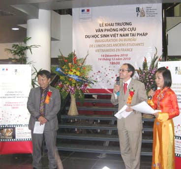 Khai trương văn phòng  Hội cựu du học sinh Việt Nam tại Pháp (UAFV)
