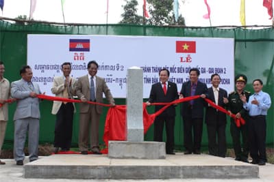 Đắc Nông: Khánh thành cột mốc biên giới quốc gia giai đoạn 2