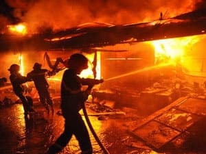 Lạng Sơn: Cháy dữ dội tại khu vực chợ Đông Kinh