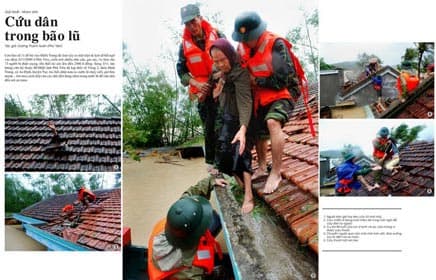 Khoảnh khắc vàng cho Cứu dân trong bão lũ