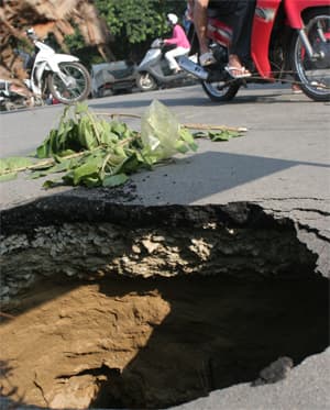 Xuất hiện hố tử thần