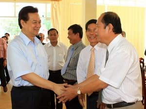 Thủ tướng Nguyễn Tấn Dũng thăm và chúc Tết tỉnh Hậu Giang